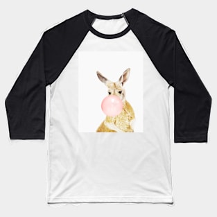 Kangaroo print, Bubble gum, Nursery art, Kangaroo wall art, Animal, Kids room, Modern art, Wall decor Baseball T-Shirt